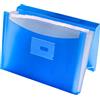 Oxford, Cartellina portadocumenti Accorisarmonica A4+, copertina plastica trasparente, 13 tasche, colore turchese