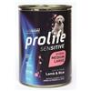 Prolife Puppy Sensitive Agnello e riso 400g umido cucciolo 6 x 400g