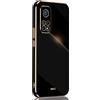 SEAHAI Cover per Xiaomi Mi 10T / Mi 10T PRO 5G, Custodia Protettiva Ultra Sottile ed Elegante in Silicone TPU Flessibile, Glitter Placcatura Phnom Penh Design Cover Antiurto Case, Nero