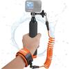fantaseal Impugnatura Galleggiante Bastone Impermeabile in Alluminio Selfie con Testa Supporto per Action Cam con Cinturino da Polso Kit Subacqueo per GoPro Hero 12 11 10 9 8 Insta360 DJI