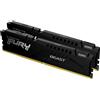Kingston Ram DIMM DDR5 16GB Kingston 5200MHz CL40 Nero [KF552C40BBK2-16]
