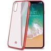 Celly Custodia Celly Laser Matt per iPhone X RD [LASERMATT900RD]
