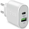 Sbs Caricabatterie Sbs usb da parete 20W Bianco