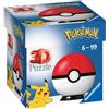 Ravensburger - 3D Puzzle Pokémon Pokéball Classica Rossa, 54 Pezzi, 6+ Anni