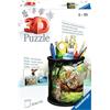 Ravensburger 3D Puzzle- Utensilo Gatti Predatori 11263-Set di 54, Partire dai 6 Anni, Colore Wit, 11263