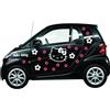 ADESIVO Hello Kitty + scritta + 20 fiorellini smart auto moto decal stickers