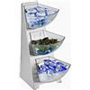 APS Multi distributore inox a 3 piani cm 19x24x41h