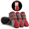 Zunea Stivali Estivi Antiscivolo per Cani Piccola Taglia Protezione per Zampe Scarpine Riflettenti Traspirante Morbida Maglia Per Cuccioli Resistente per le Calde Stagioni Pavimentazione Rosso Mini XL
