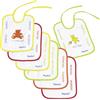 Playshoes Bavaglino da Legare Impermeabile Con Motivo Giocattolo, Set di 7 Pezzi