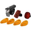 Fischer Adulti Bicicletta aufruest Set di 7 Pezzi di Bicicletta di dynamos e Accessori, colorato, One Size
