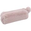 WEDO FLUFFY 24274009 Astuccio con sfera in pelliccia, in peluche di poliestere, con fodera interna, colore: Rosa