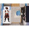 Italian Bed Linen Parure Copripiumino Kids Digital, Pirata, 1 Posto