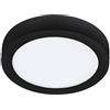 Eglo connect.z Smart Home Led lampada da soffitto per bagno Fueva-Z, Ø 21 cm, ZigBee, app e controllo vocale, colore della luce regolabile, dimmerabile, metallica nera, IP44