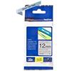 Brother TZEM931 Nastro metallizzato opaco da 12 mm (8 m) Nero/Argento opaco