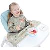 Vicloon Bavaglino a Manica Lunga per Seggiolone, Bavaglini per Bambini Bavaglino Impermeabile, Bavaglini Neonato con Polsini Elastici, Adatto per Bambini da 6 Mesi a 3 Anni (Volpe Grigia)