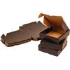Only Boxes - Confezione da 20 scatole di cartone nero per spedizioni, scatole auto montanti, ideali per regalo, in cartone resistente, misura S, dimensioni 13 x 16 x 4 cm