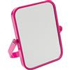 Gedy CO202276100 G-Elena ingranditore, Misure: 19X16,5X1,8 CM, Magnifying Factor 5X, Bagno Realizzato in ABS, Finitura Fucsia, Specchio Design R&S, 2 Anni di Garanzia, Unica