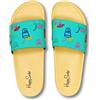 Happy Socks Pool Slider Lemonade Ciabatta Fascia Gialla Cocktail Donna
