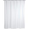 Wenko 19104100 Tenda Doccia Monocolore Pellicola Materiale Sintetico, Materiale Plastico, 180 x 200 cm, Bianco