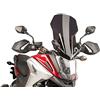 Puig 8910N Cupolino Touring alto e aerodinamico in acrilico CN da 4 mm con profilo arrotondato, zona superiore piatta e deflettori che migliorano la protezione, Nero