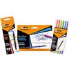 BIC Intensity, Set per Scrittura Creativa, Fineliner Colour Change, Pennarelli Colorati Pastello Dual-Tip, Evidenziatori, Cancelleria Scuola, Idea Regalo, Kit da 18 Unità