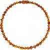 Collana d'ambra - perle barocco cognac