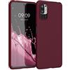 kwmobile Custodia Compatibile con Xiaomi Redmi Note 10 5G Cover - Back Case per Smartphone in Silicone TPU - Protezione Gommata - viola bordeaux