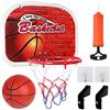 Sanlebi Canestro Basket,Mini Canestro Basket da Camera con Sfera e Pompa Giochi Canestro Basket Esterno da Muro Sport Giocattoli per Bambini