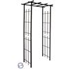 Louis Moulin Pergola stretta 3046 - Tubo quadrato per pianta rampicante in ferro invecchiato, 97 x 40 x 198 cm