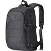 Tzowla Zaino Porta PC Universitari Uomo e Donna,Zaino da Viaggio Impermeabile Antifurto di Ricarica USB e Serratura per Notebook da 15/15,6 Pollici,Zaino da Giorno Sottile Lavoro Business-Nero