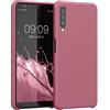 kwmobile Custodia Compatibile con Samsung Galaxy A7 (2018) Cover - Back Case per Smartphone in Silicone TPU - Protezione Gommata - rosa scuro