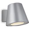 BRILONER - Lampada da esterno a LED IP44, applique da esterno a LED, bianco neutro 4000K, 4,9W, colore argento, 95x110x140 mm (LxLxH), 3645-014