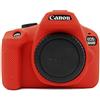 kinokoo - Custodia in silicone per Canon EOS 3000D/4000D EOS Rebel T100, colore: Rosso