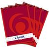 Herlitz 1196344 Spiral - Taccuino A6, 50 fogli 4 pezzi A6