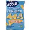 Riso Scotti - Crock & Gusta Curcuma - Triangoli di Mais e Riso Snack Senza Glutine - 60 gr