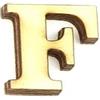 Lettera F Clarendon in Legno 1,5 cm