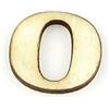 Lettera O Clarendon in Legno 1,5 cm