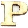 Lettera P Clarendon in Legno 1,5 cm