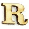 Lettera R Clarendon in Legno 1,5 cm