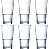 Arcoroc ARC H7764 - Set di 6 bicchieri da long drink, 290 ml, in vetro trasparente