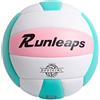 Runleaps Pallone da pallavolo, da beach volley, morbido al tatto, per allenamento, spiaggia, attività all'aperto, gioco d'interni, taglia 5