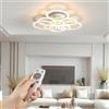RUYI 120W Plafoniera LED Soffitto, Lampadario Moderno con Telecomando | 10800LM, dimmerabile 2800-7000K, luminosità 5-100% regolabile, CRI 90+, per soggiorno/camera/cucina/corridoio/pranzo
