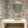 RE-COVERTILES Adesivi Piastrelle Cucina Bagno in PVC 24 Pz 10x10 cm PS00207
