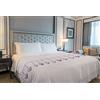 IlGruppone Il Gruppone Passione Casa Copriletto Estivo Made in Italy 100% Cotone Coperta Leggera Piquet Singolo Matrimoniale Piazza e Mezza - Cuori Lilla - 1 Piazza