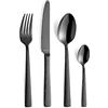 Set Posate 24 Pezzi Bestdin - Acciaio Inox Nero Opaco, Per 6 Persone, Lavabile In Lavastoviglie - Foto 6