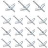 LONGHAO 15 pcs tasselli Per Cartongesso Tasselli Viti A Parete Cartongesso Fissaggio Ad Ancora Viti Di Espansione M4, Viti Aggiuntive, Viti A Ginocchiera Hardware,Per L'Installazione A Soffitto