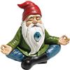 Design Toscano Gnomo da giardino Zen Statua, poliresina, a colori, 20,25 cm