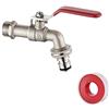 Ibergrif M22201-1 - Rubinetto Giardino, Valvola di Sfogo a Sfera, Ottone, marrone