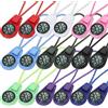 BBTO 18 Pezzi Mini Bussola di Sopravvivenza Multicolore per Campeggio, Tascabile sul Cavo per Portachiavi, Collana con Bracciale Paracord Cinturino Kit di Emergenza