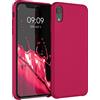 kwmobile Custodia Compatibile con Apple iPhone XR Cover - Back Case per Smartphone in Silicone TPU - Protezione Gommata - red cherry
